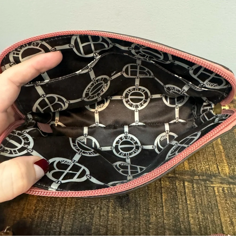 Henri Bendel West 57th Cosmetic Case Set blush pink saffiano leather
